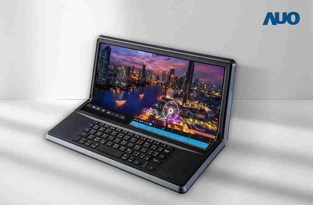 云顶国际8588yd14.6吋Micro LED折迭显示屏幕，，，搭配半径4mm的弯折绞炼，，以及高画素、、高亮度、、、、高对比度的显示技术特点，，，即便在大视角下仍保有绝佳色相与亮度